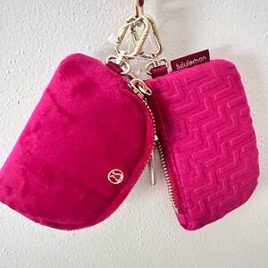 Lululemon Dual Pouch Wristlet in Berry Rumble.